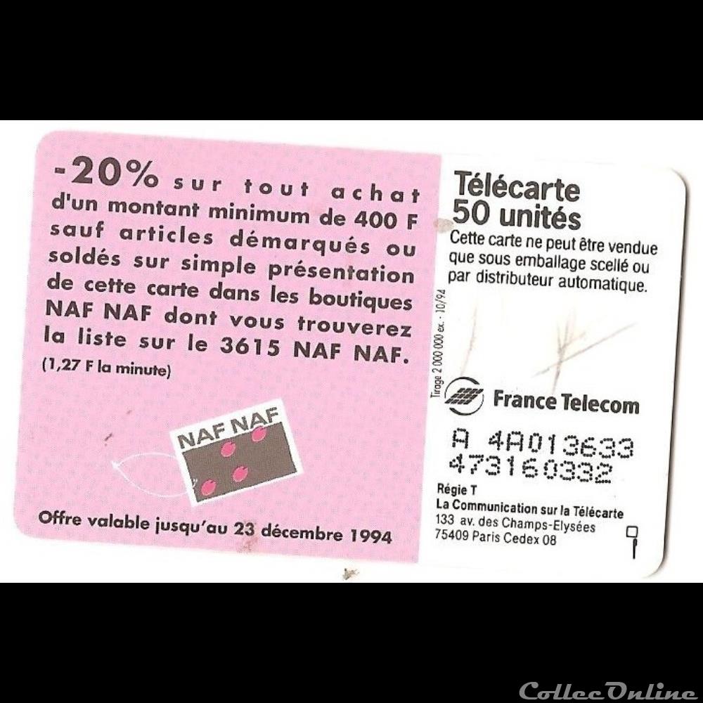 autre telecarte pub naf naf