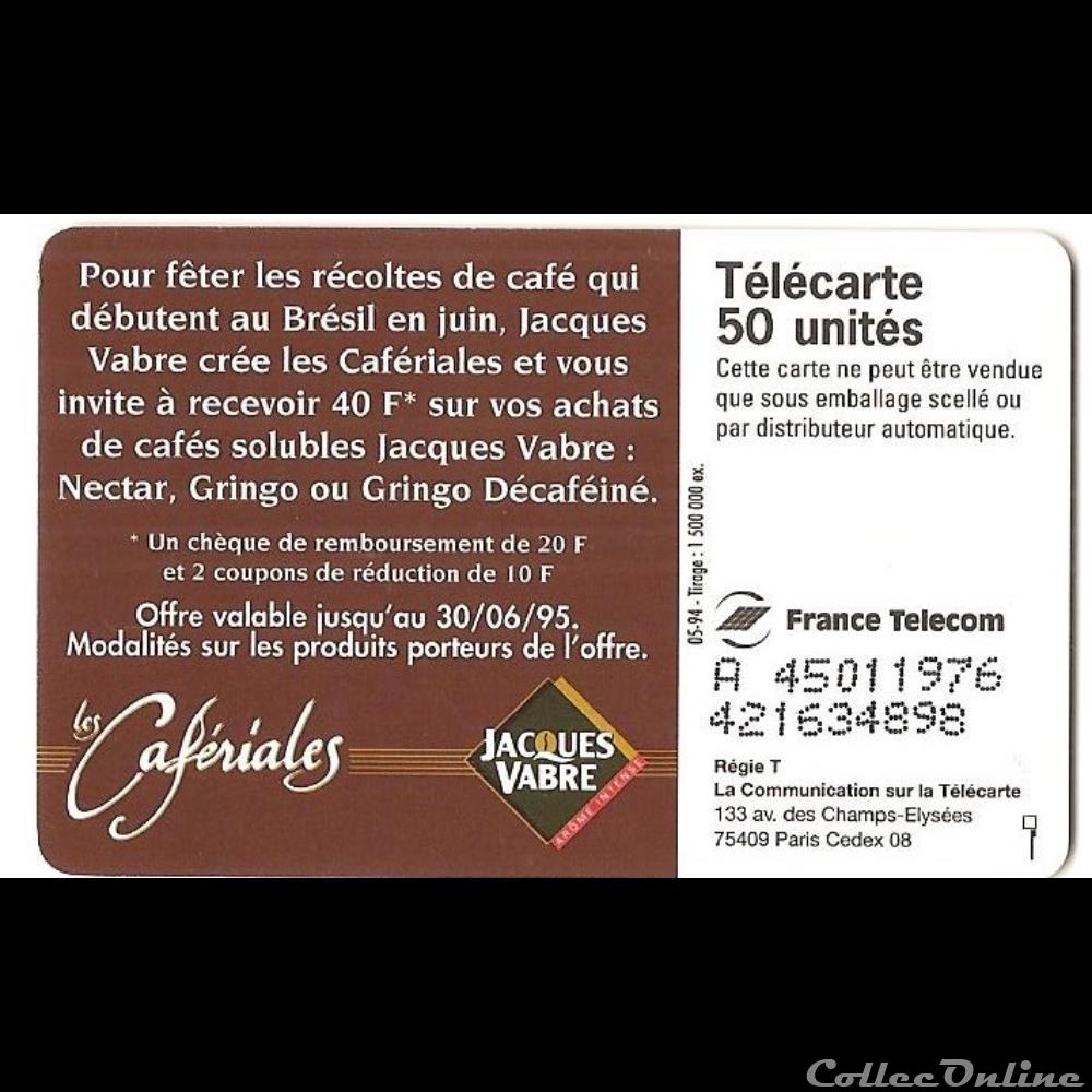 autre telecarte pub jacques vabre gamme solubles
