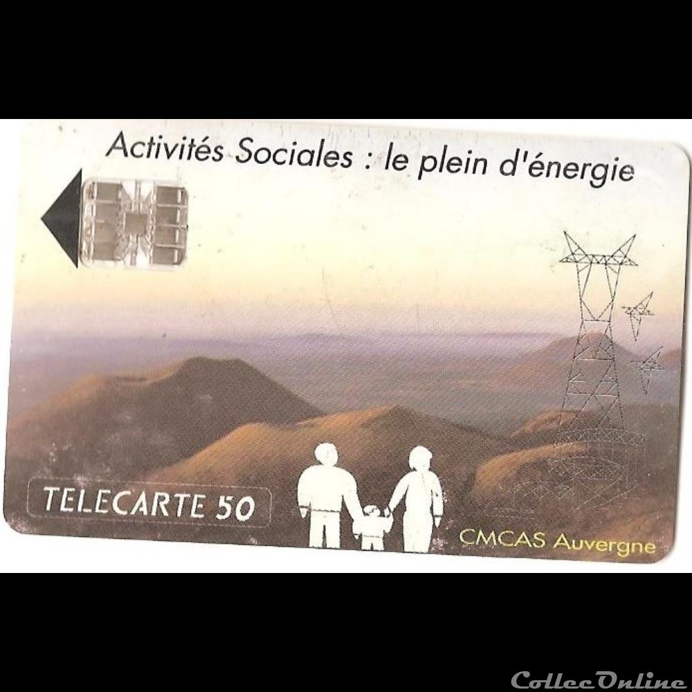 CMCAS Auvergne x 2 autre telecarte cmcas auvergne x 2