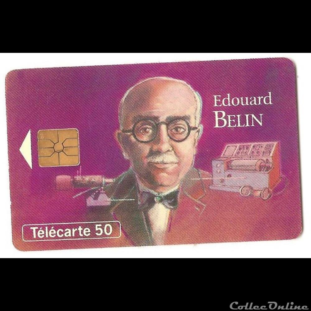 autre telecarte inventeurs celebres edouard belin
