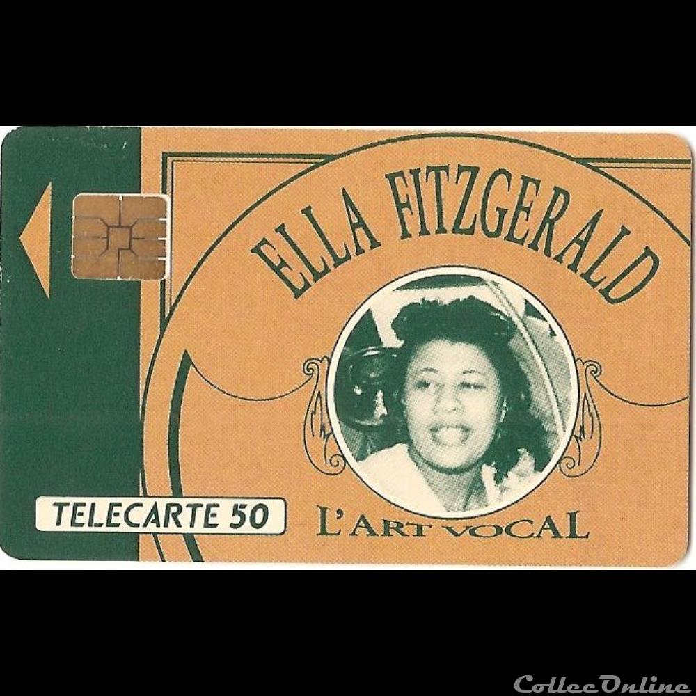 personnages célèbres - Ella Fitzgerald autre telecarte personnages celebres ella fitzgerald