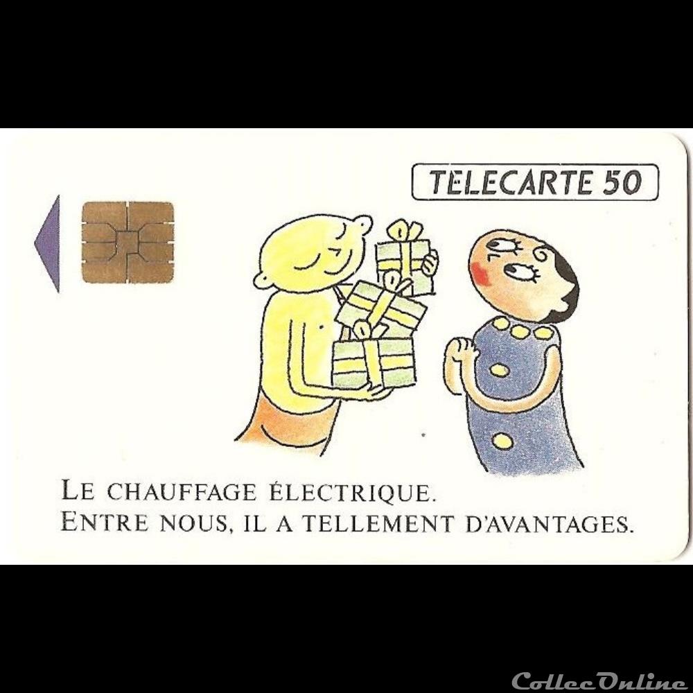 Pub - chauffage électrique autre telecarte pub chauffage electrique