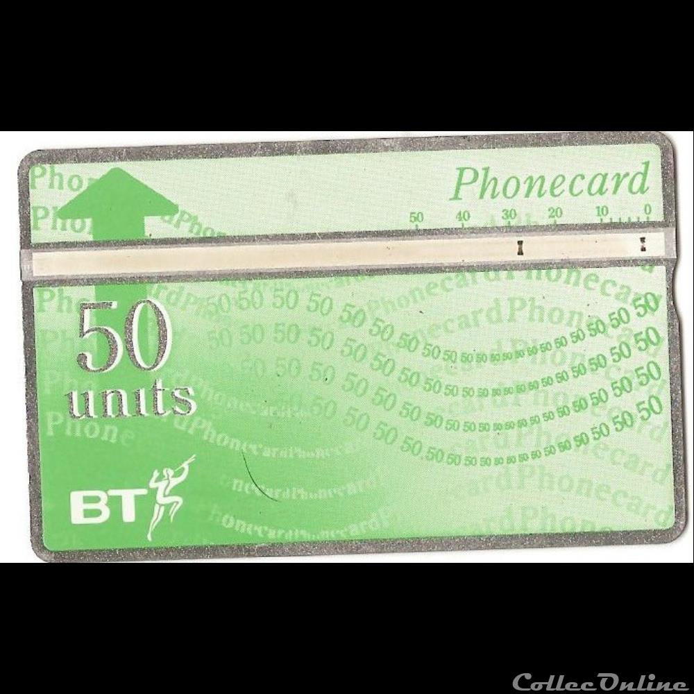 ANGLETERRE - 50 units verte autre telecarte angleterre 50 units verte