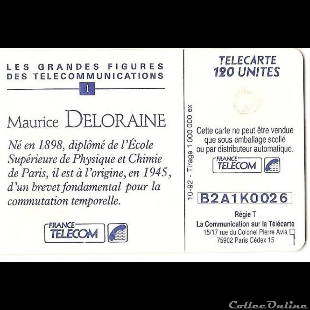 Inventeurs célèbres - Maurice Deloraine autre telecarte inventeurs celebres maurice deloraine