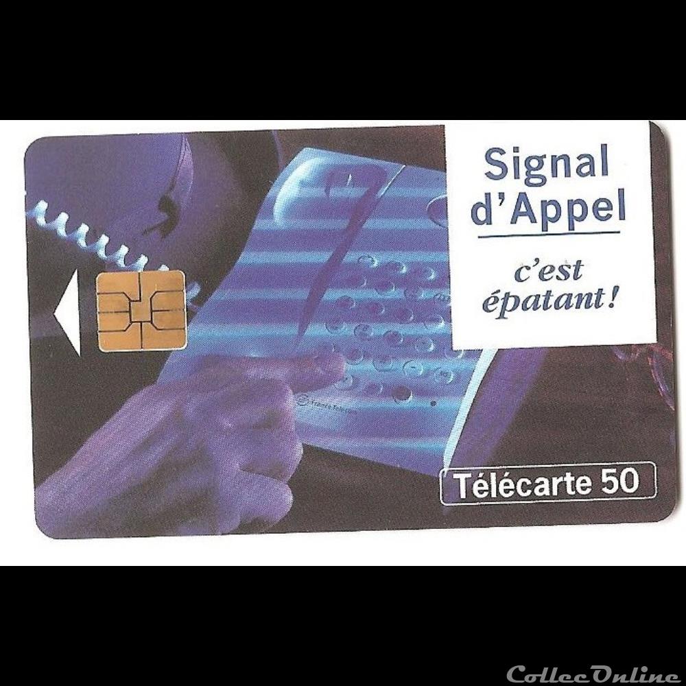 Signal d'appel - téléphone bleu autre telecarte signal appel telephone bleu