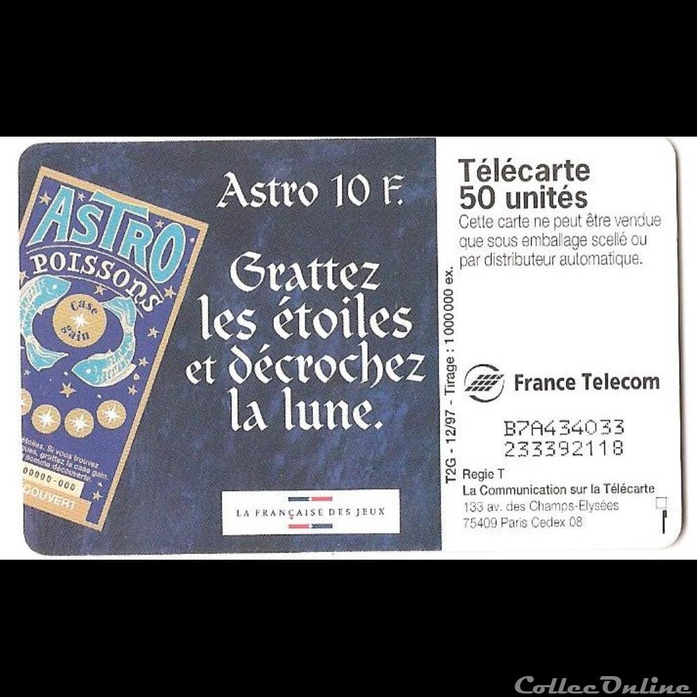 Pub - astro - poissons autre telecarte pub astro poissons