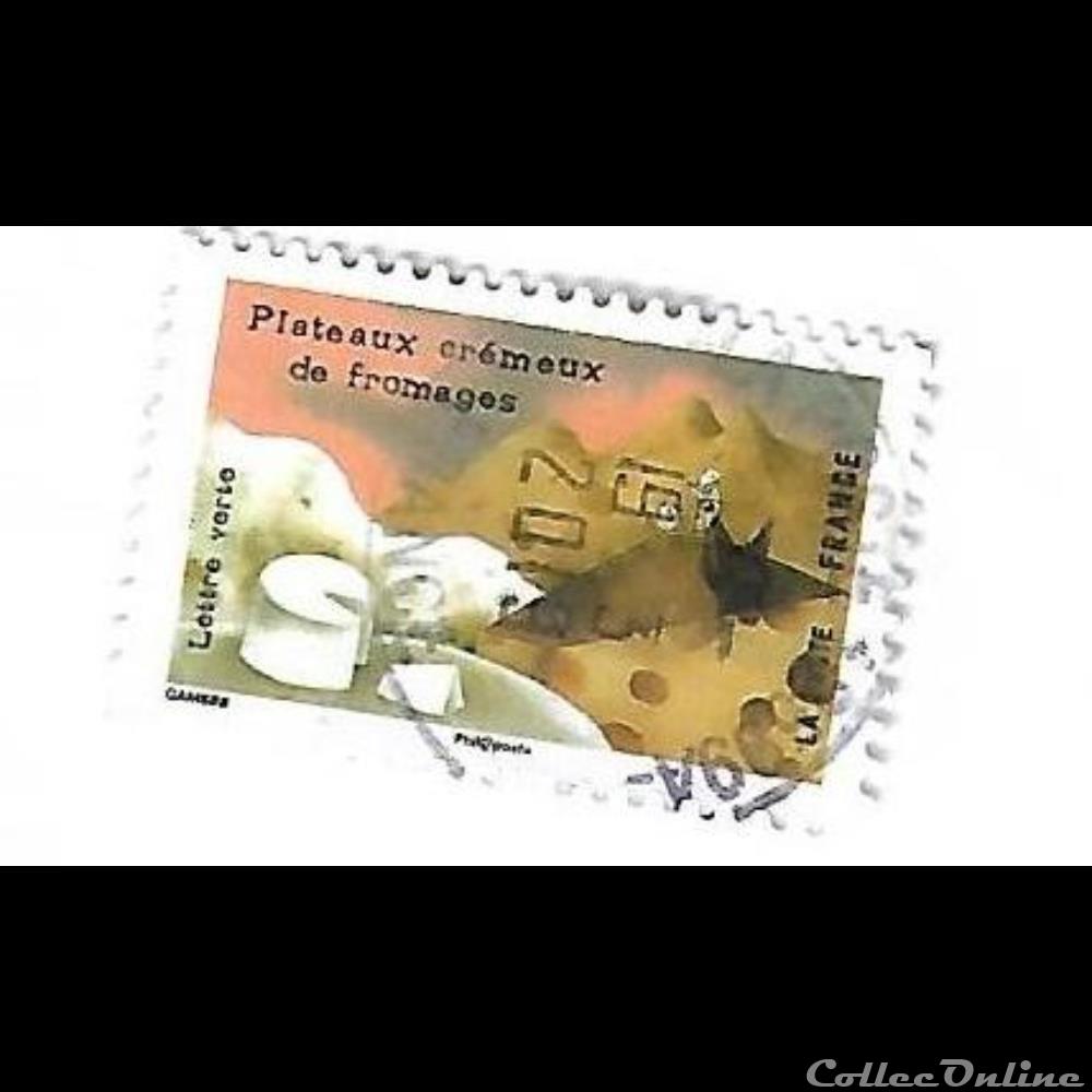 Les sens - le goût - plateaux crémeux de fromages timbre les sens le gout plateaux cremeux de fromages