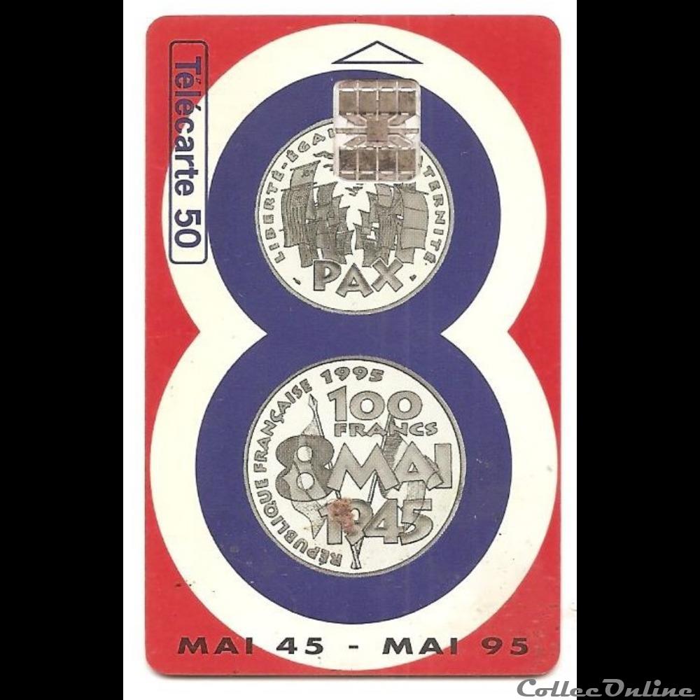 autre telecarte evenement 50 eme anniversaire du 8 mai 1945