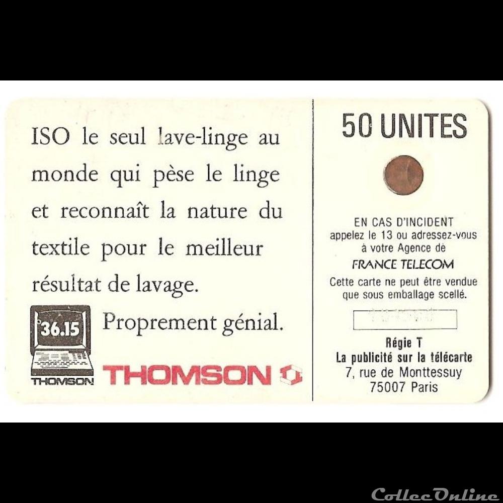 Pub - Thomson - Iso autre telecarte pub thomson iso