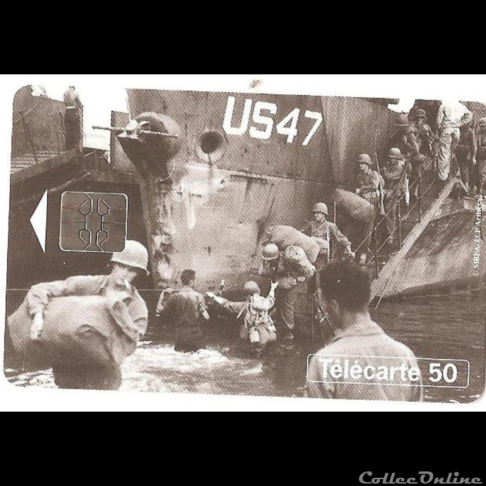 Evènement - 50ème anniversaire du débarquement de 1944 autre telecarte evenement 50eme anniversaire du debarquement de 1944