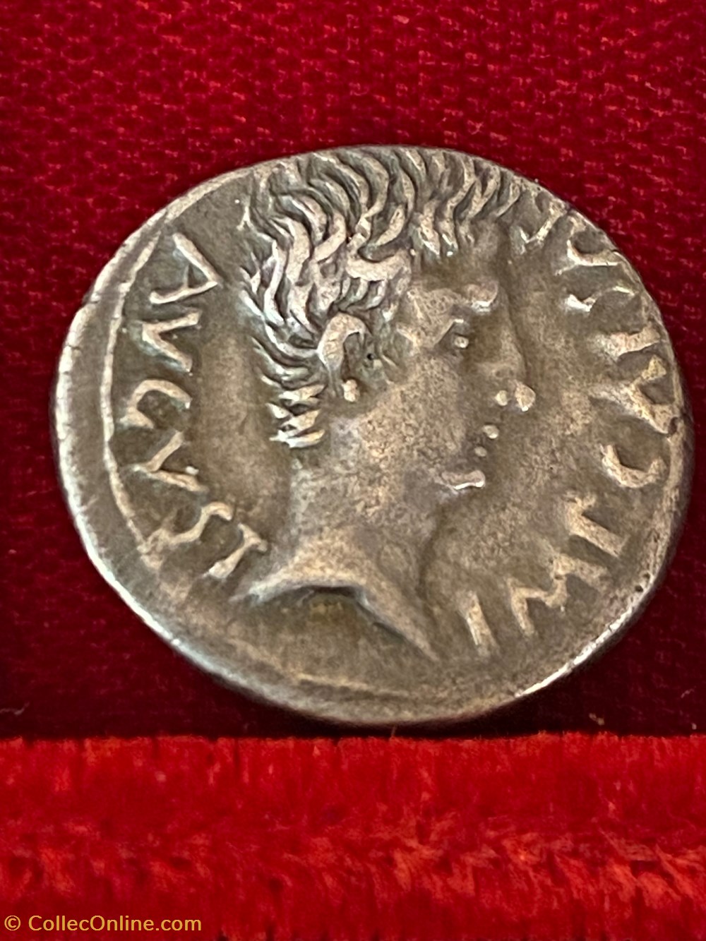 Denar Augustus . P. Carisius. Emerita. munzen antike bis romische republik und imperial denar augustus p carisius emerita