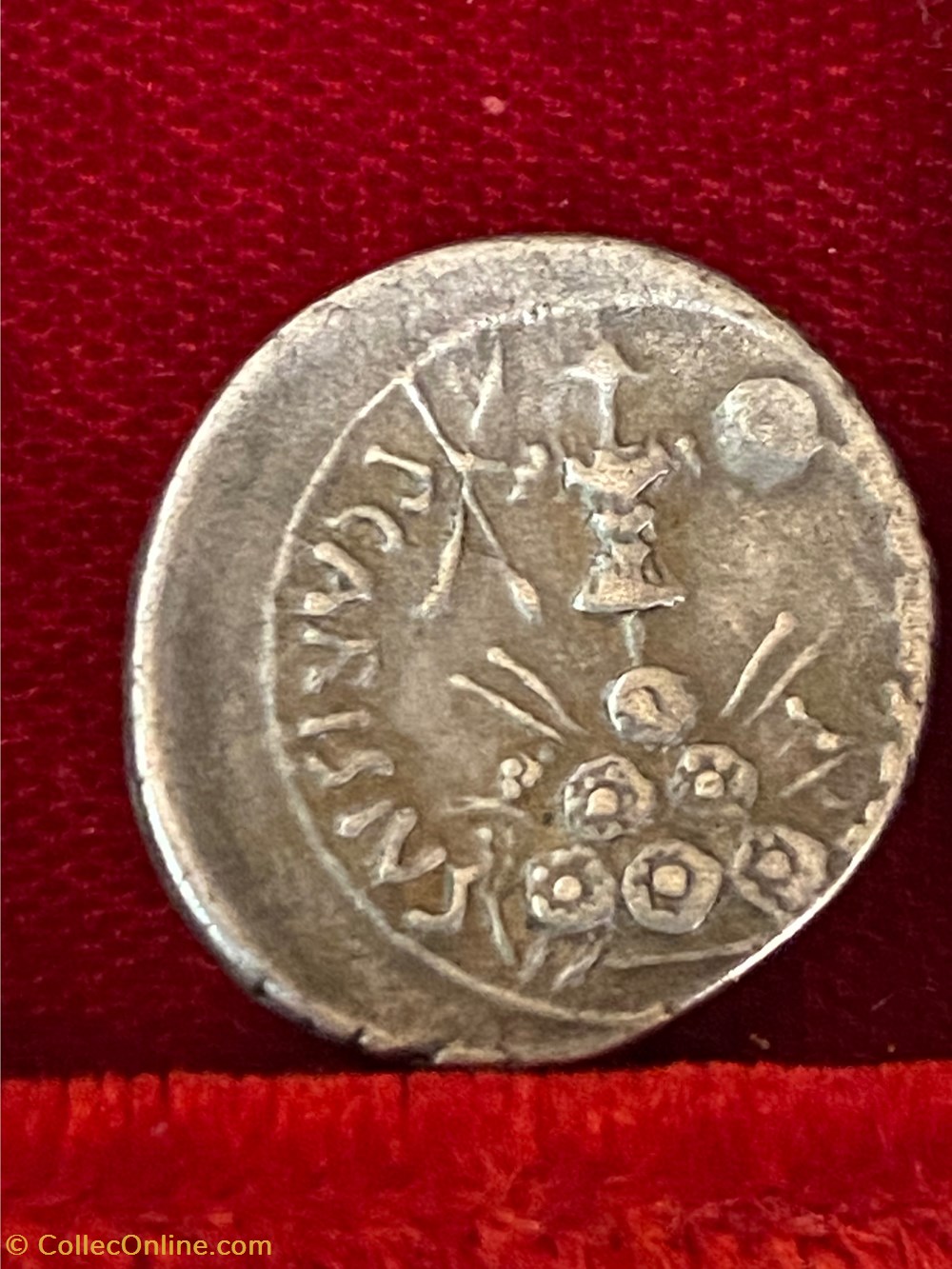 Denar Augustus . P. Carisius. Emerita. munzen antike bis romische republik und imperial denar augustus p carisius emerita