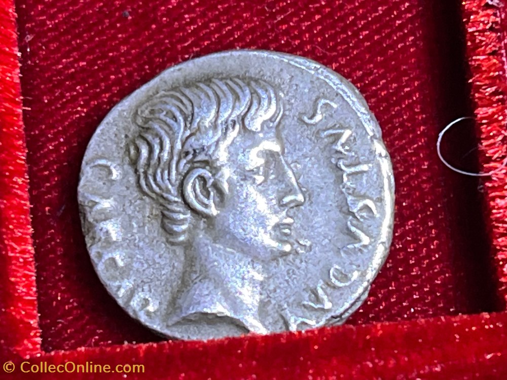 munzen antike bis romische imperial und republik denar des augustus