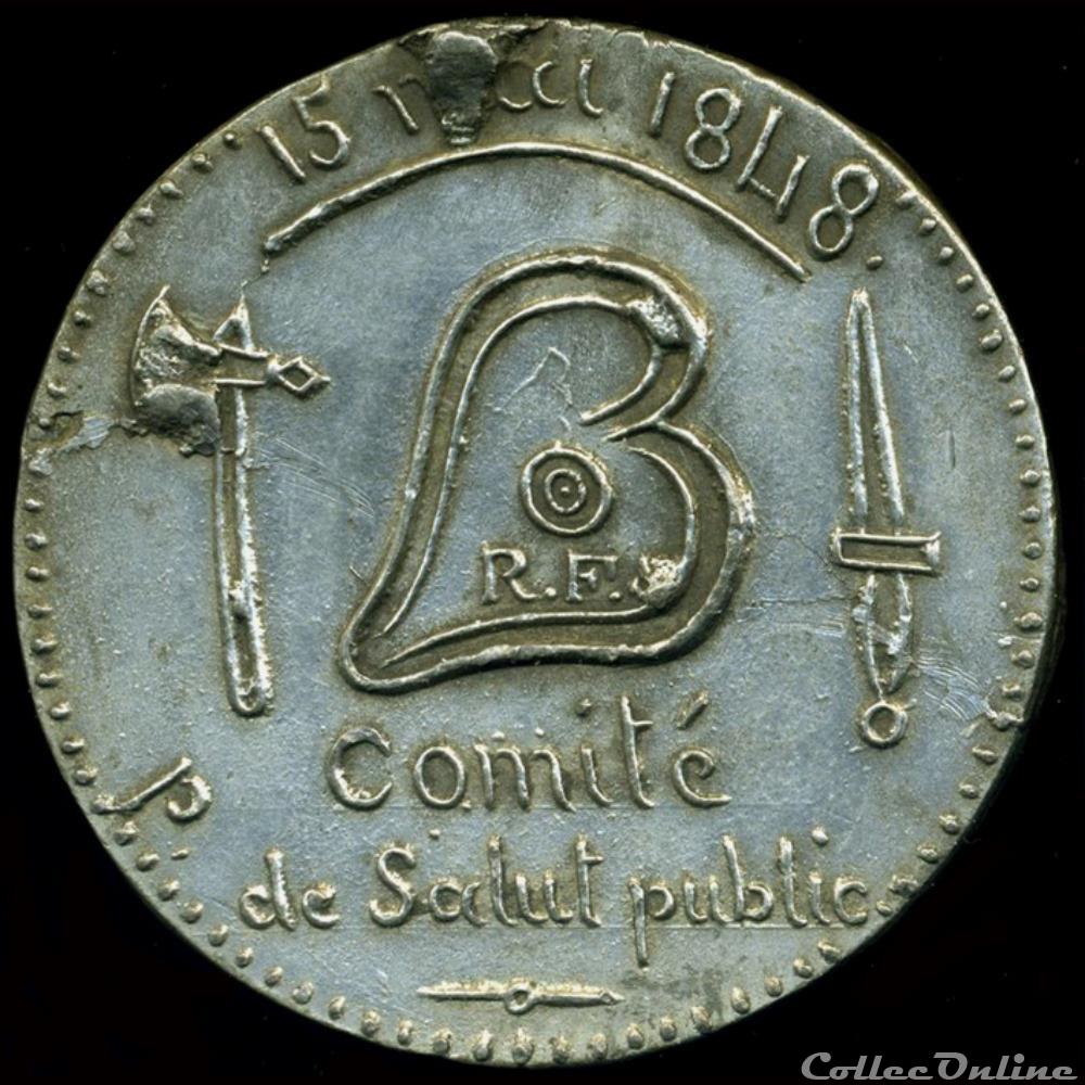 15 Mai 1848 - Violation de l'Assemblée Nationale par l'émeute 3 medaille france revolution 15 mai 1848 violation de assemblee nationale par emeute