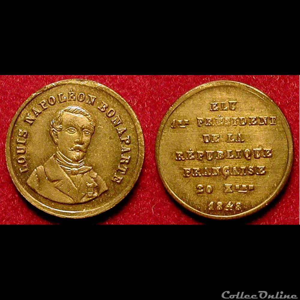 20 Décembre 1848 - Proclamation du Président medaille france revolution 20 decembre 1848 proclamation du president