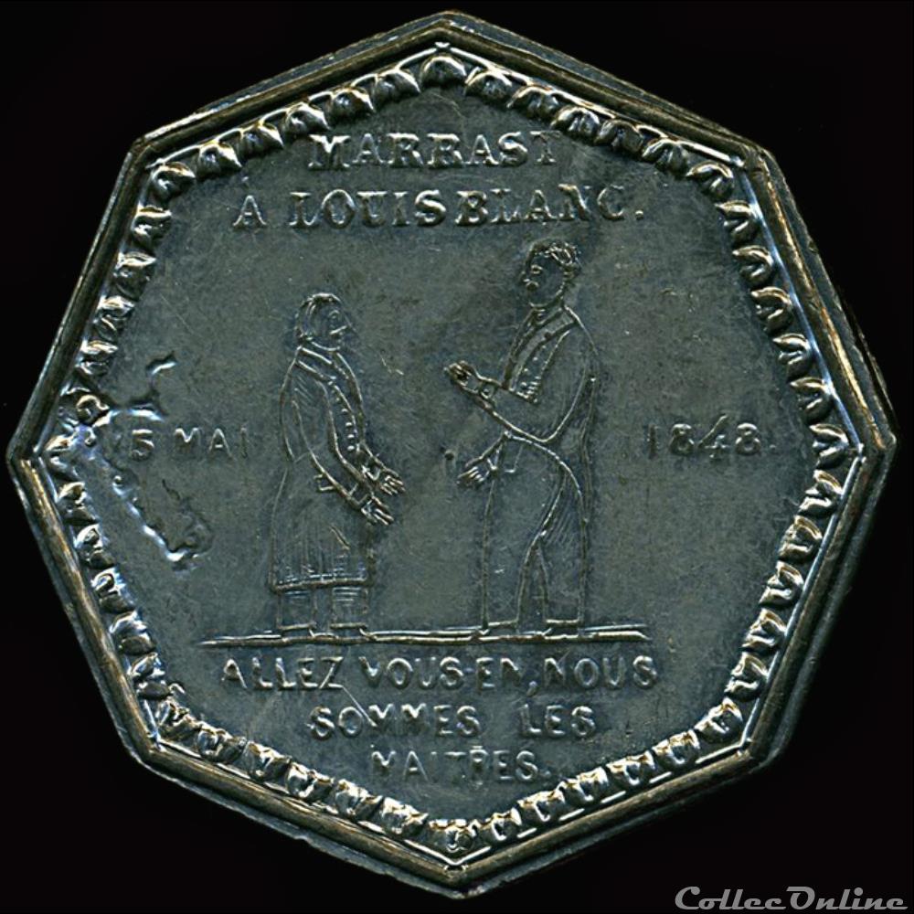 15 Mai 1848 - Violation de l'Assemblée Nationale par l'émeute 3 medaille france revolution 15 mai 1848 violation de assemblee nationale par emeute