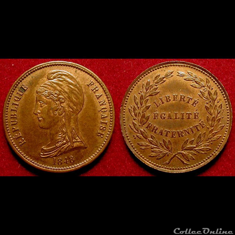Février 1848 - Commémoration des Journées de Février medaille france revolution fevrier 1848 commemoration des journees de fevrier