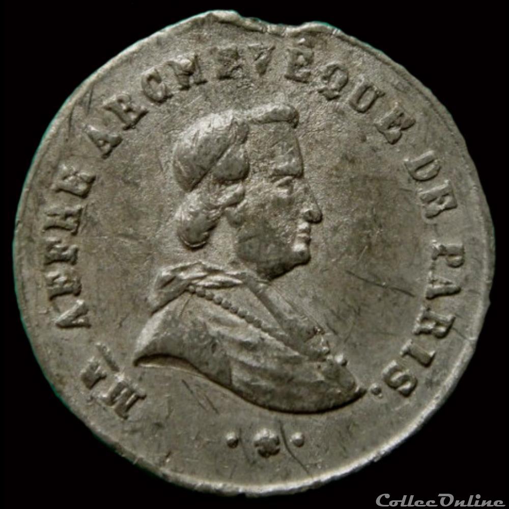 medaille france revolution journees de juin 1848 mort de archeveque affre