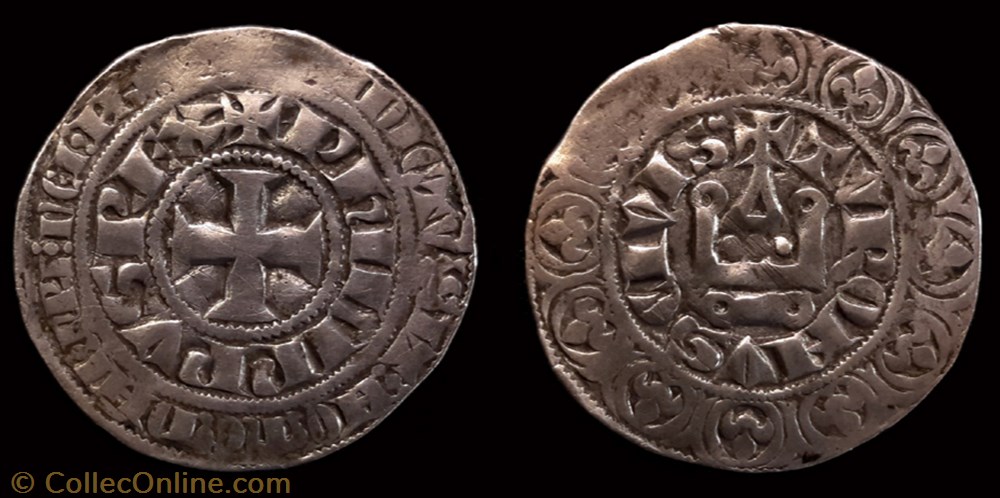 Philippe IV "le Bel" - Gros Tournois à l'O long monnaie france royale philippe iv le bel gros tournois a o long