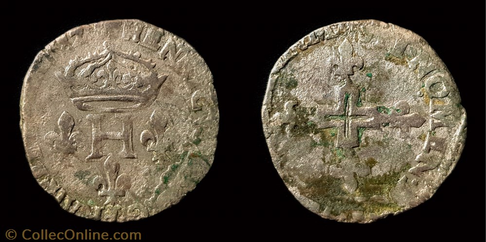 monnaie france royale henri iii double sol parisis
