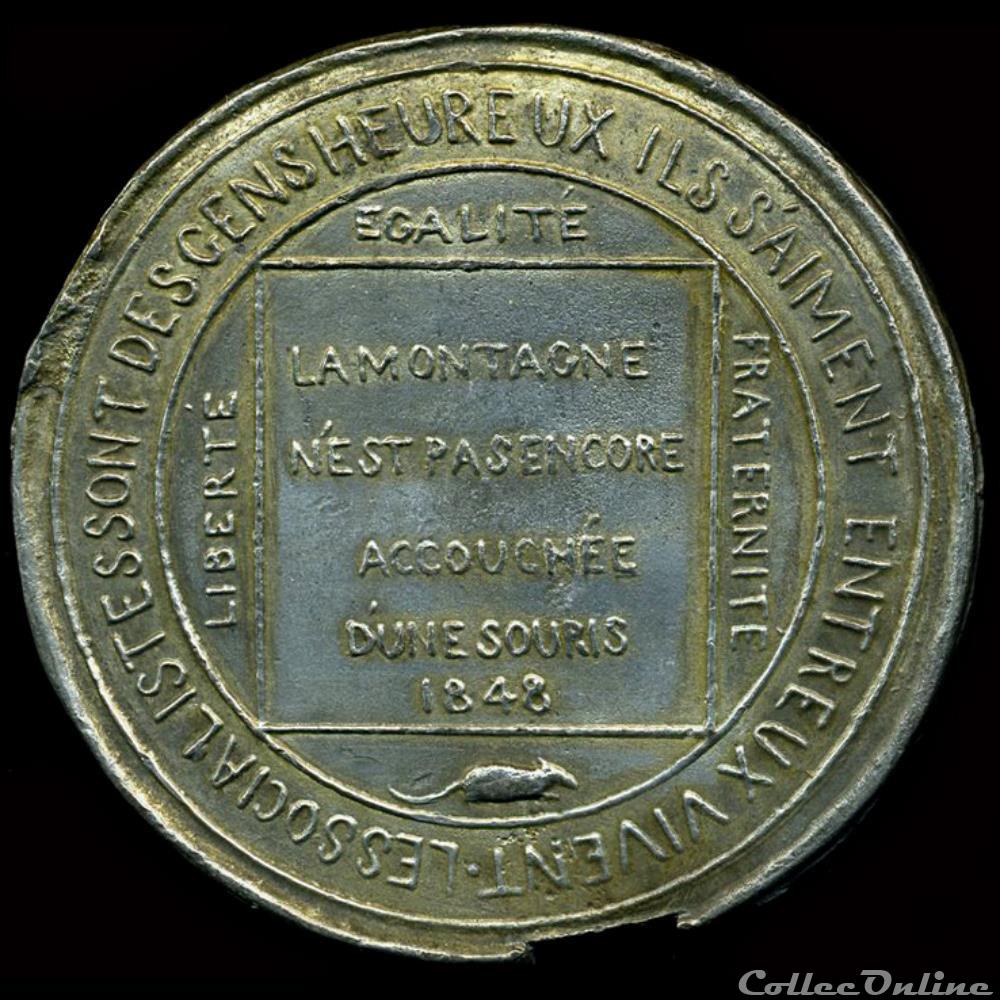 1848 - Médailles politiques sans date précise 3 france revolution de 1848 medailles politiques sans date precise