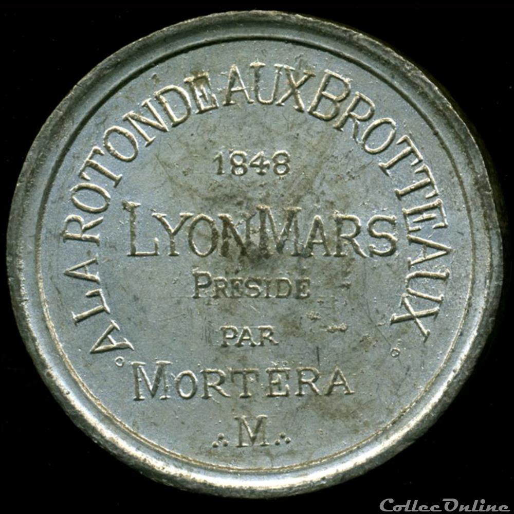 france revolution 1848 medailles des clubs et societes lyon