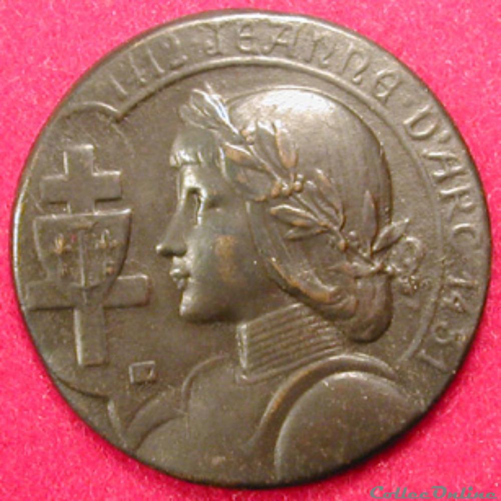 medaille france revolution de plaque