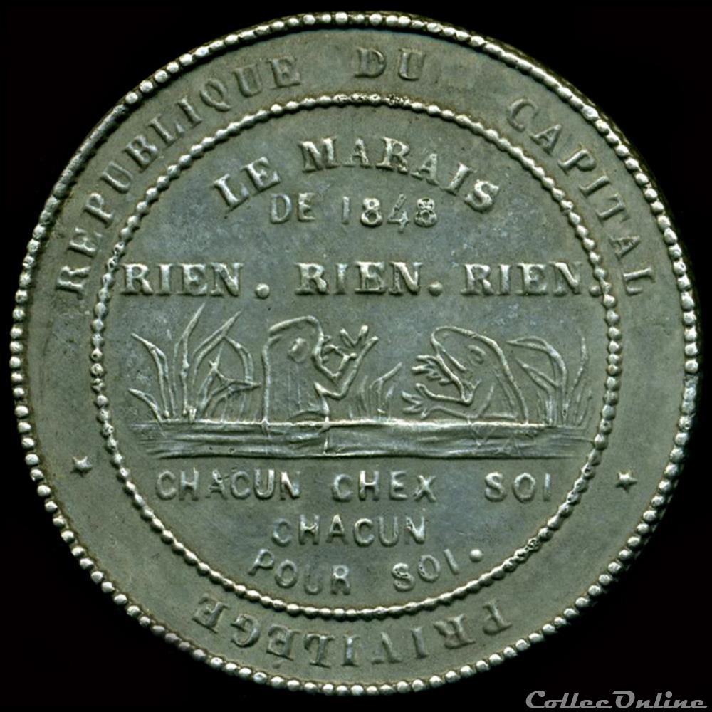 1848 - Médailles politiques sans date précise 3 france revolution de 1848 medailles politiques sans date precise