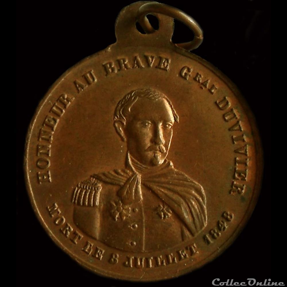 "Journées de Juin 1848" - Représentants & généraux tués ou blessés 3 medaille france revolution journees de juin 1848 representants generaux tues ou blesses