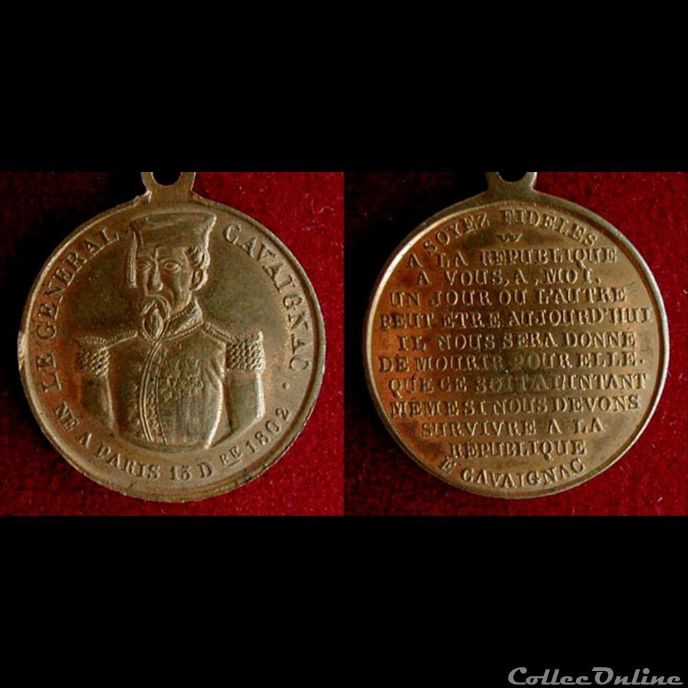 "Journées de Juin 1848" - Le Général Cavaignac, chef du Pouvoir Excécutif medaille france revolution journees de juin 1848 le general cavaignac chef du pouvoir excecutif