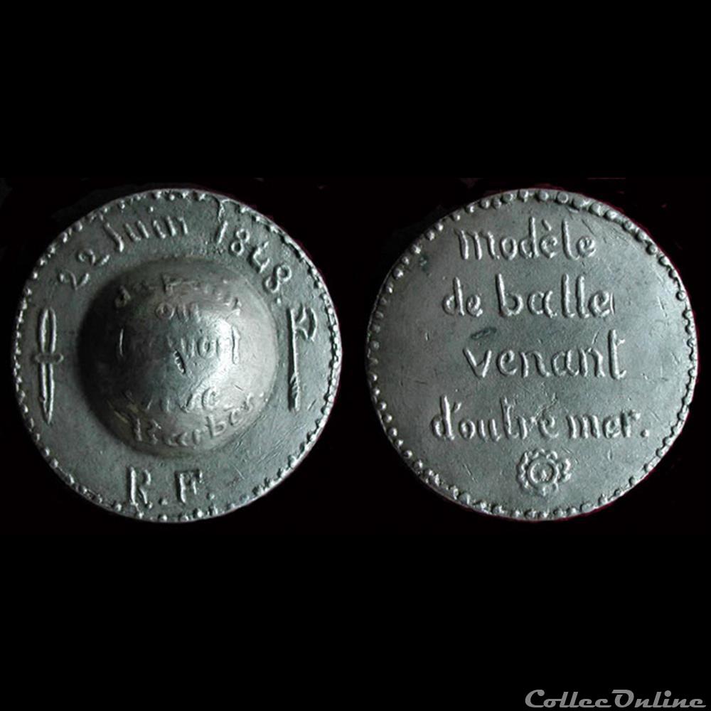 22 & 23 Juin 1848 - Excitations à l'émeute medaille france revolution de 22 23 juin 1848 excitations a emeute
