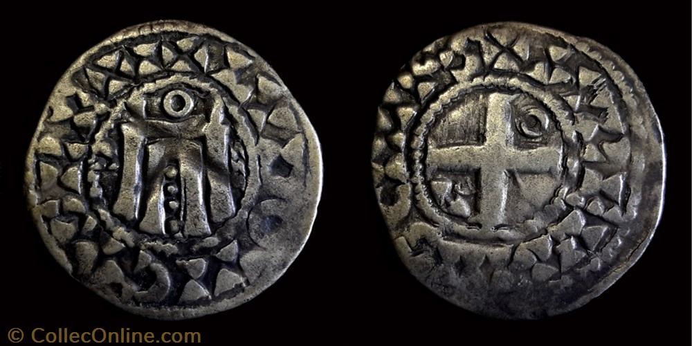 Louis VI "le gros" - Denier d'Orléans monnaie france royale louis vi le gros denier orleans