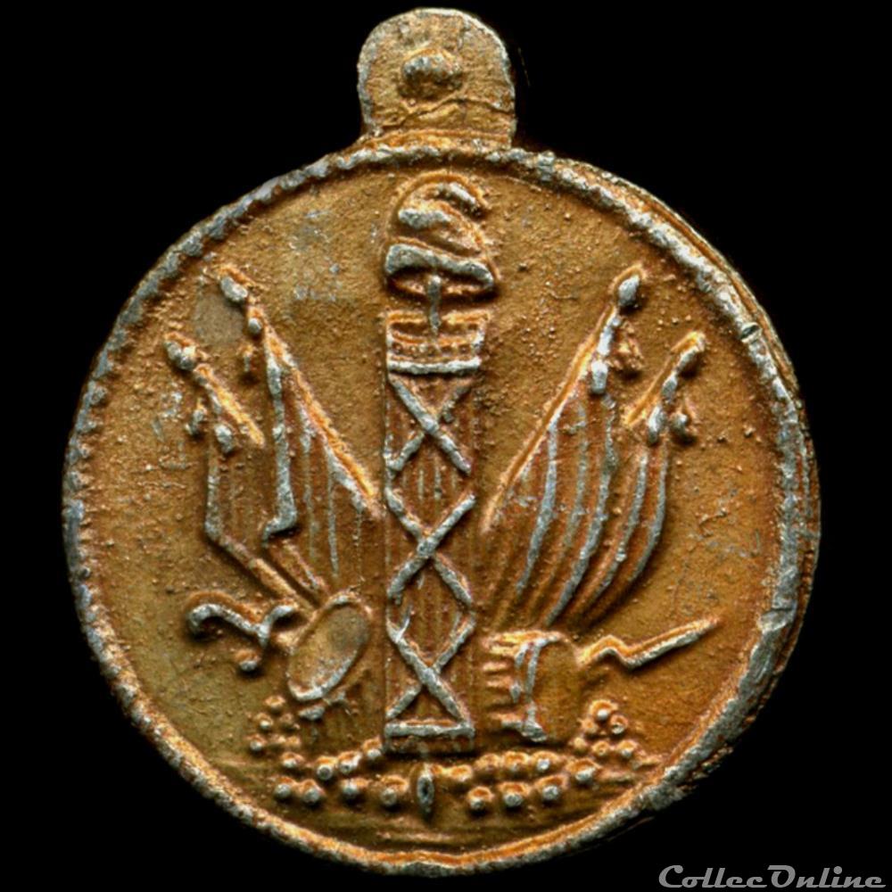 medaille france revolution mars 1848 legion des vesuviennes