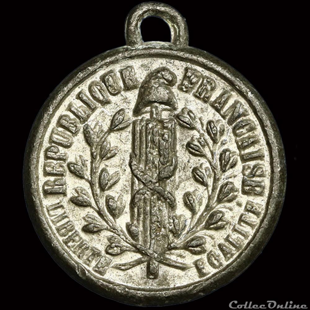 Février 1848 - Commémoration des Journées de Février 3 medaille france revolution fevrier 1848 commemoration des journees de fevrier