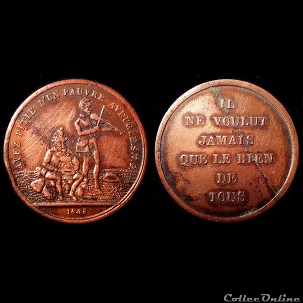 medaille france revolution 23 24 fevrier 1848 lutte chute de la royaute