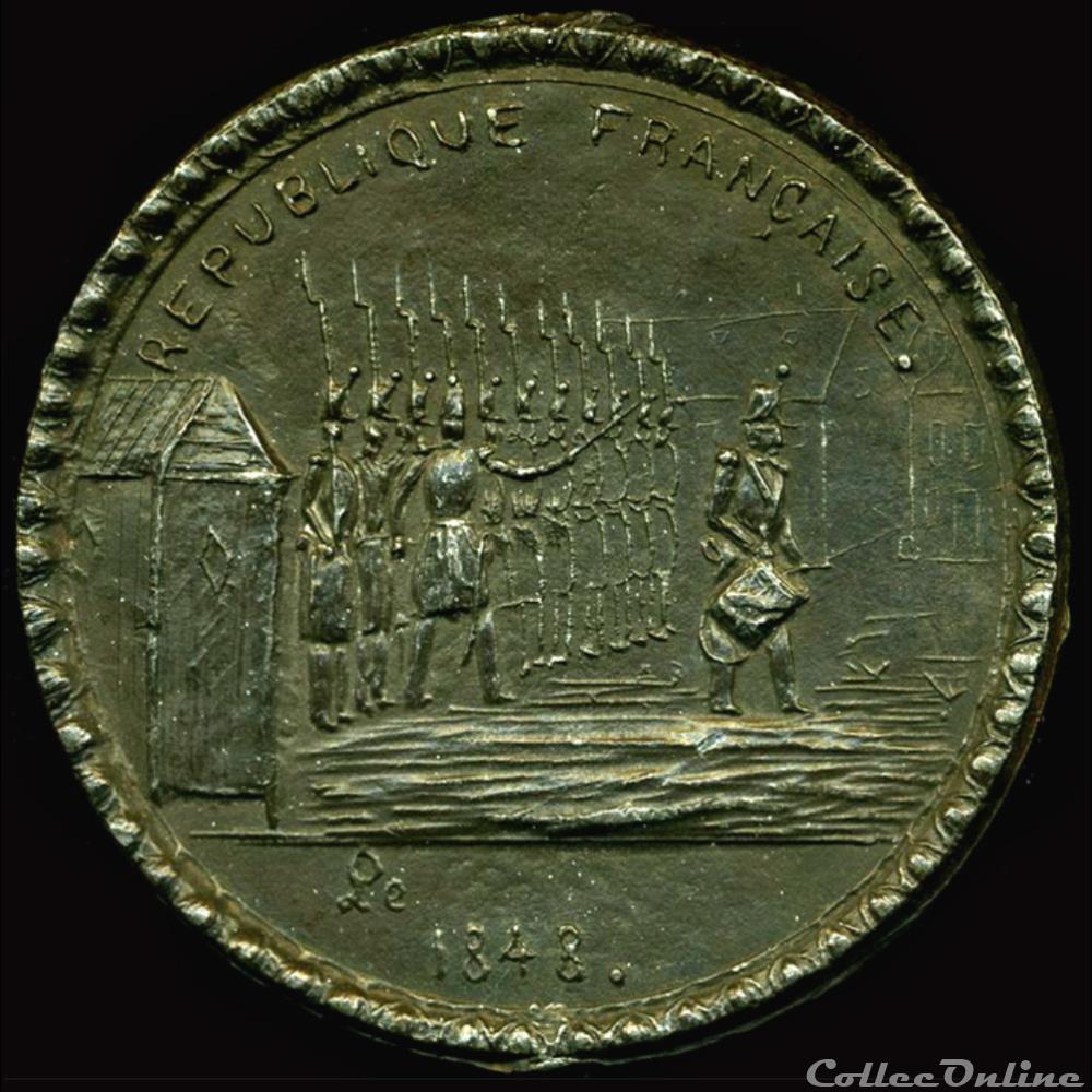 medaille france revolution mars 1848 les gardes nationaux reims
