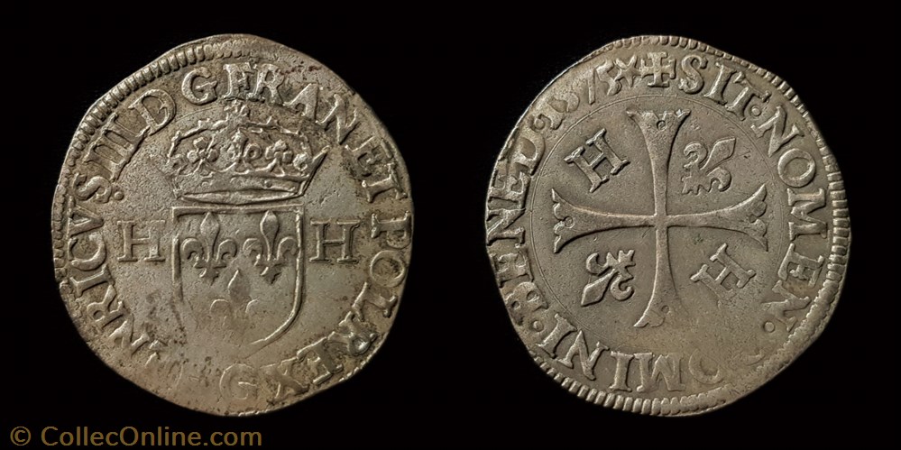 monnaie france royale henri iii douzain