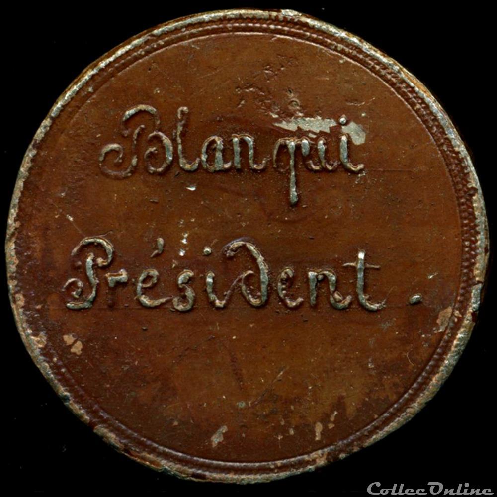 france revolution 1848 medailles des clubs et societes