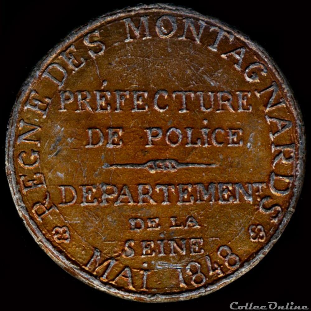 france revolution 1848 medailles des clubs et societes