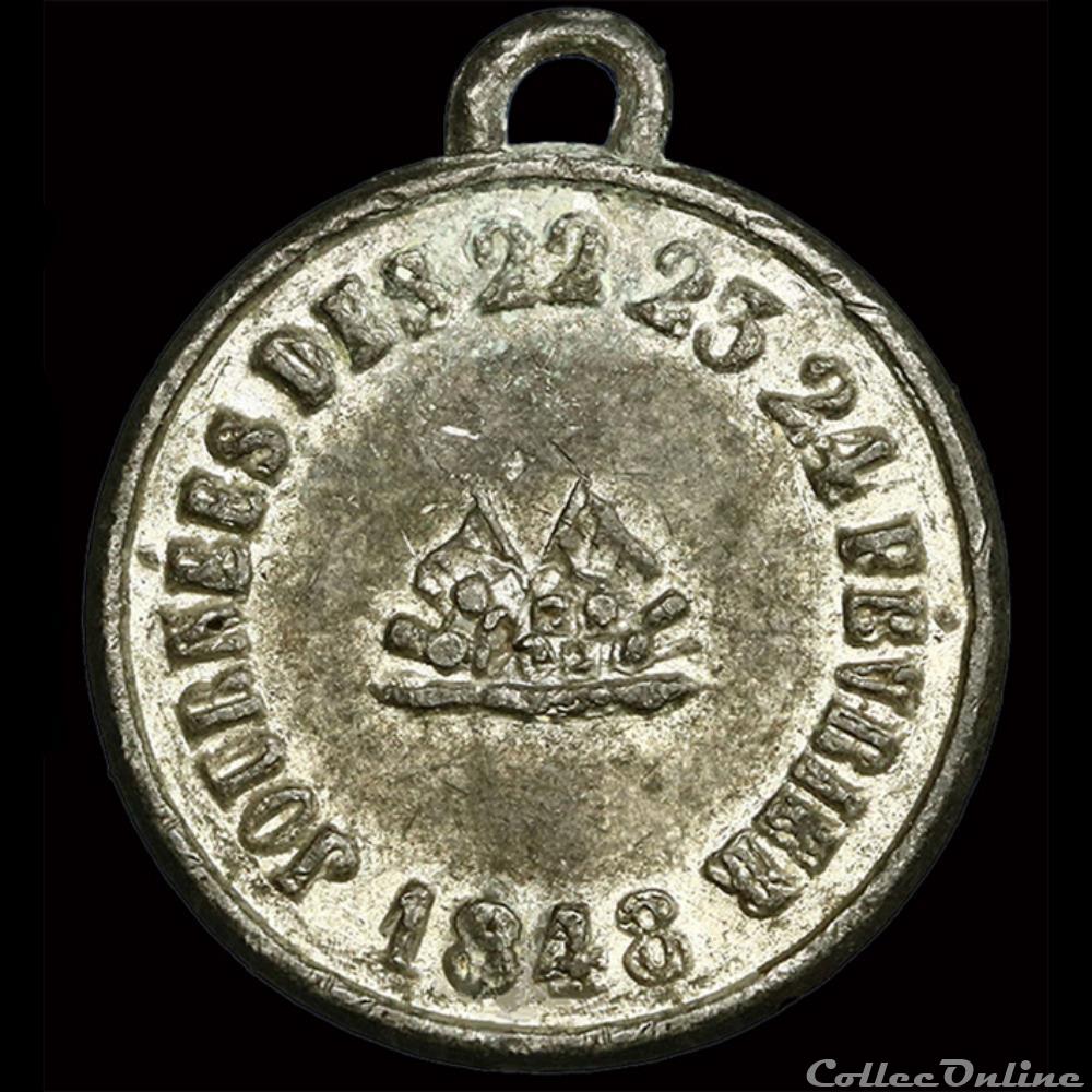 Février 1848 - Commémoration des Journées de Février 2 medaille france revolution fevrier 1848 commemoration des journees de fevrier