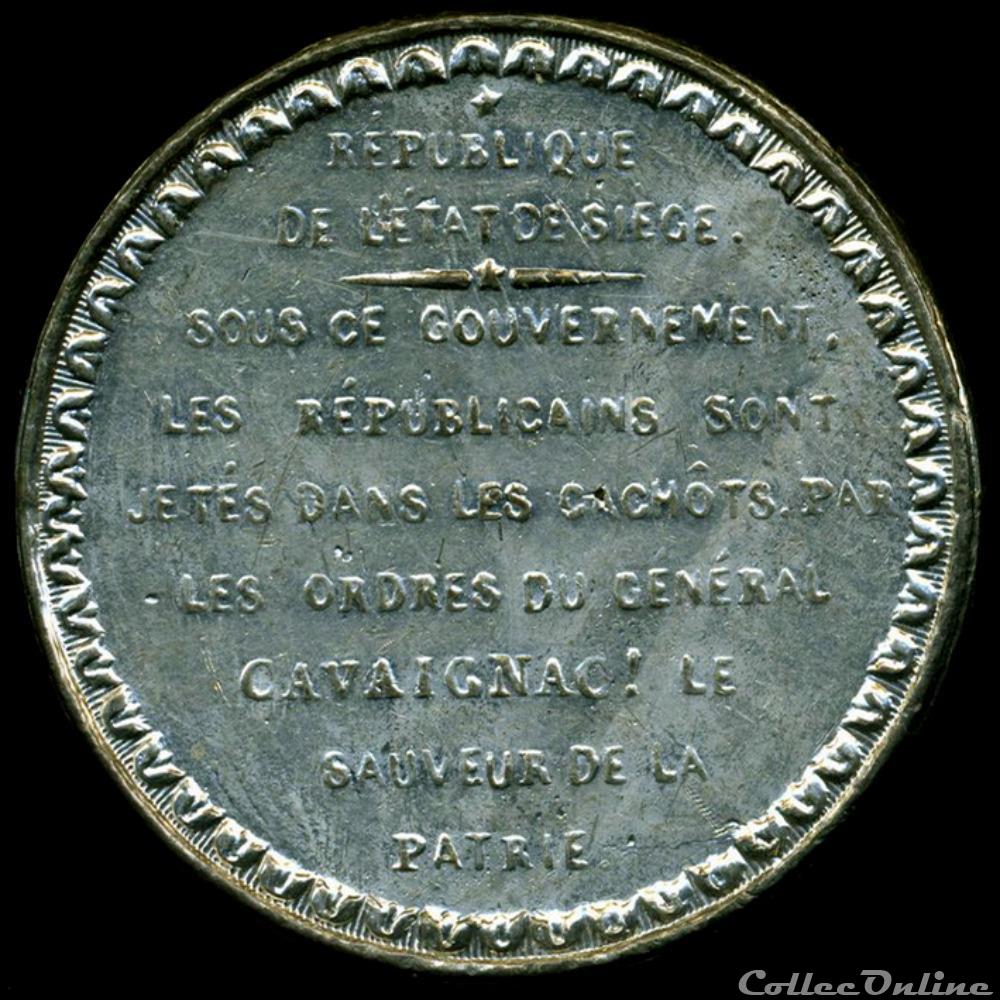 medaille france revolution consequences des journees de juin repression transportation reaction