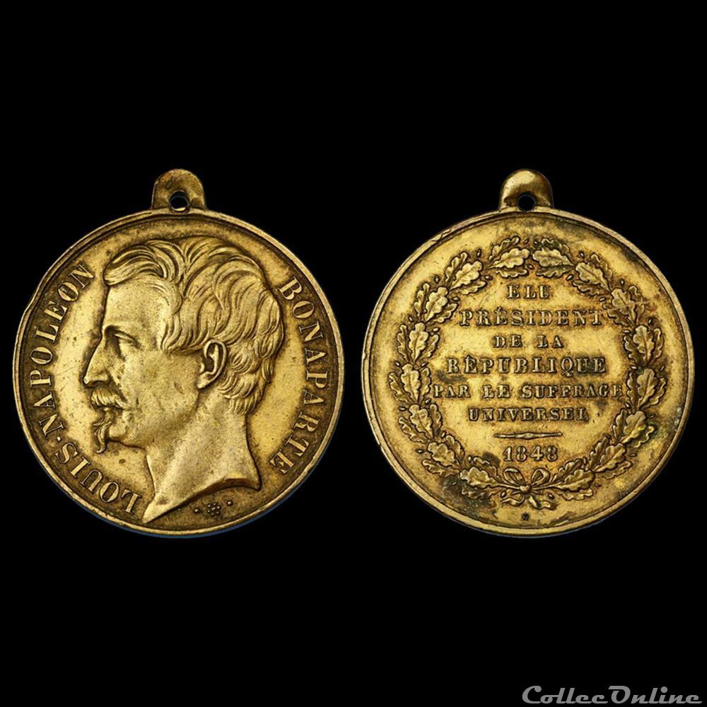 20 Décembre 1848 - Proclamation du Président medaille france revolution 20 decembre 1848 proclamation du president