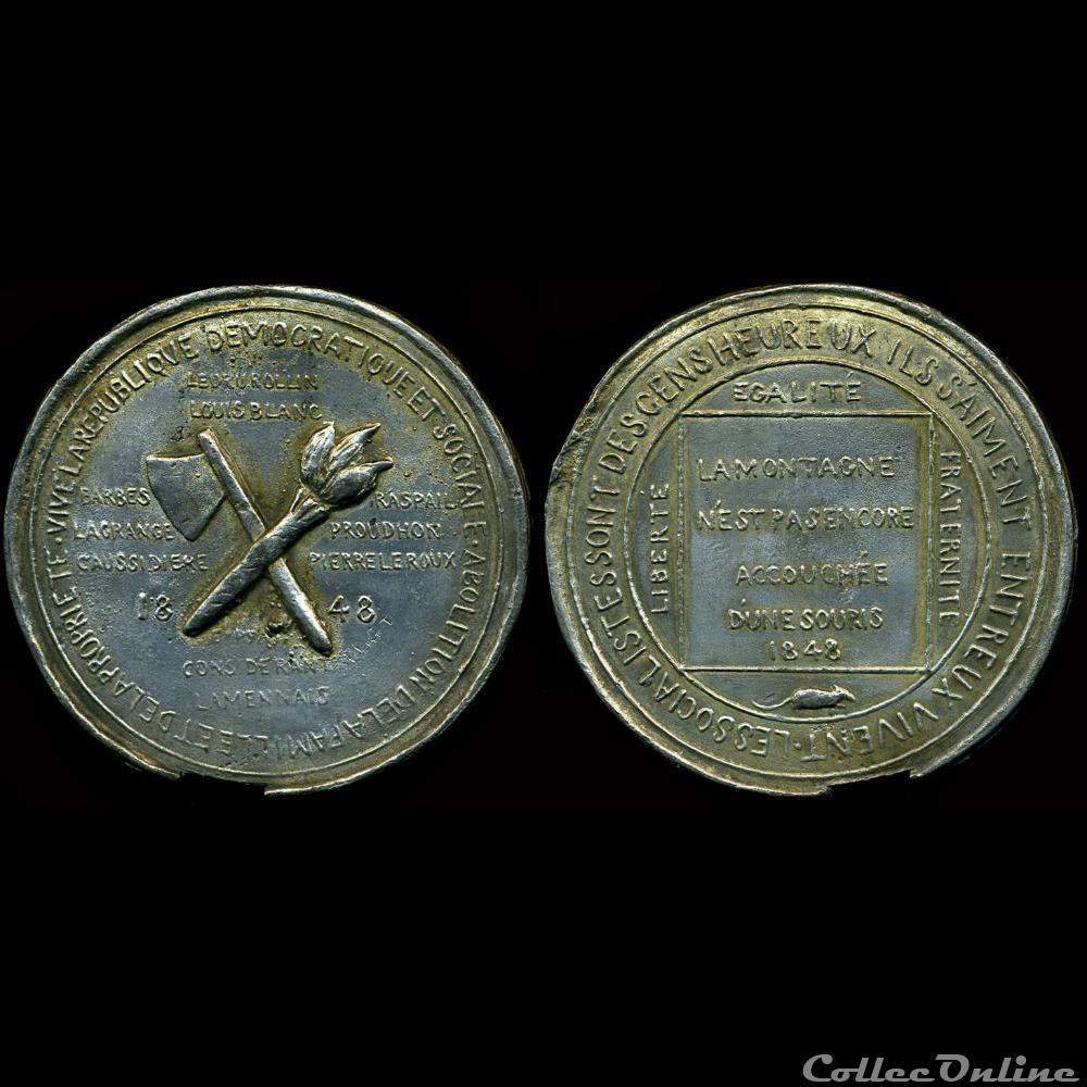 1848 - Médailles politiques sans date précise france revolution de 1848 medailles politiques sans date precise