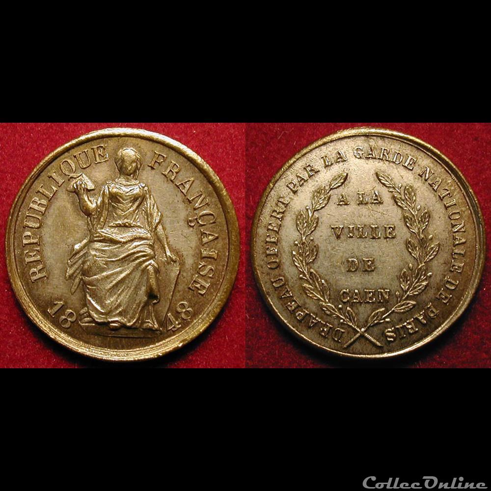 medaille france revolution 28 mai au 29 octobre 1848 fraternisation des gardes nationales