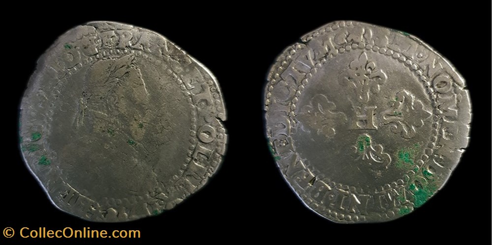 monnaies europe medievale france royales henri iii franc au col a la fraise