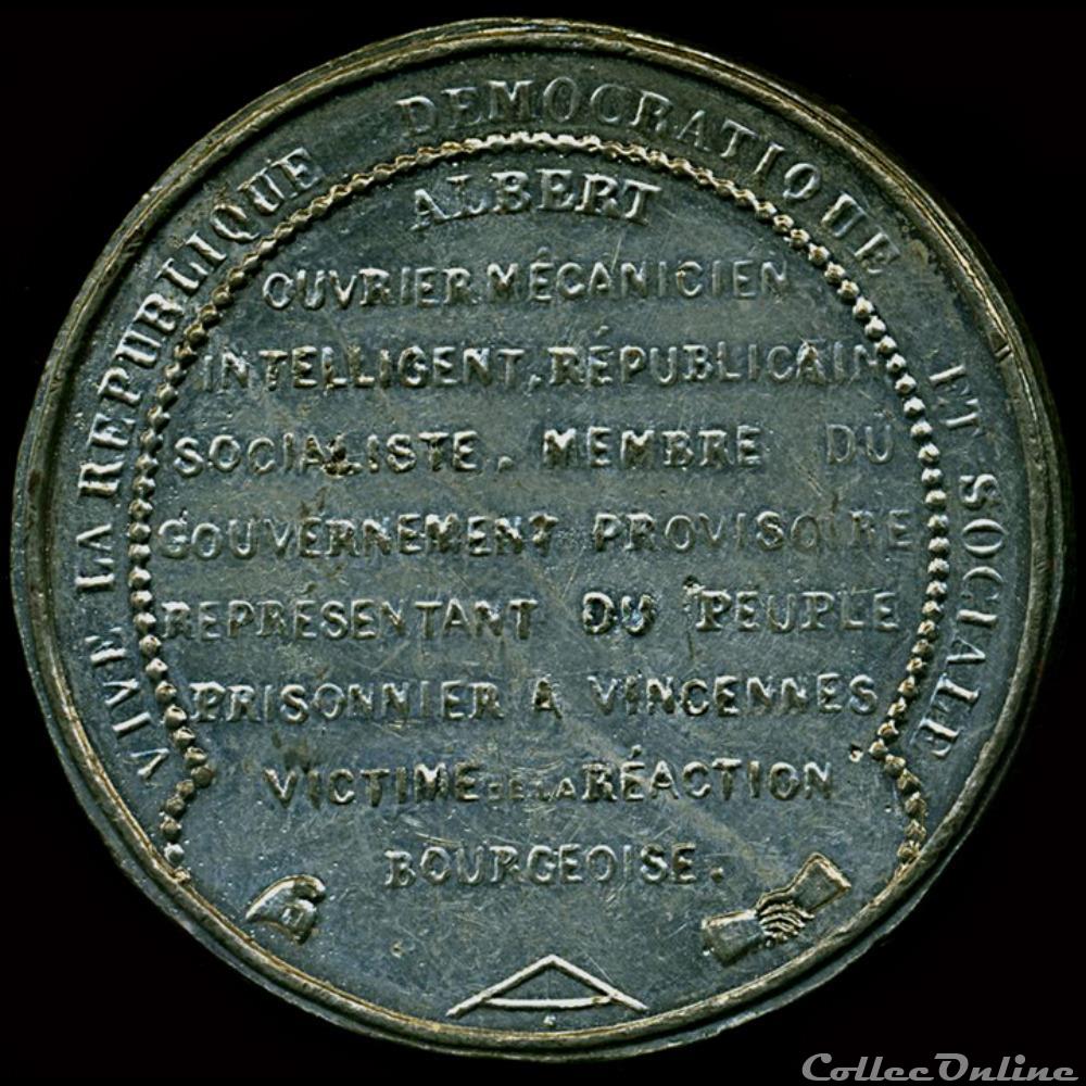 15 Mai 1848 - Arrestation des auteurs de l'attentat 2 medaille france revolution 15 mai 1848 arrestation des auteurs de attentat
