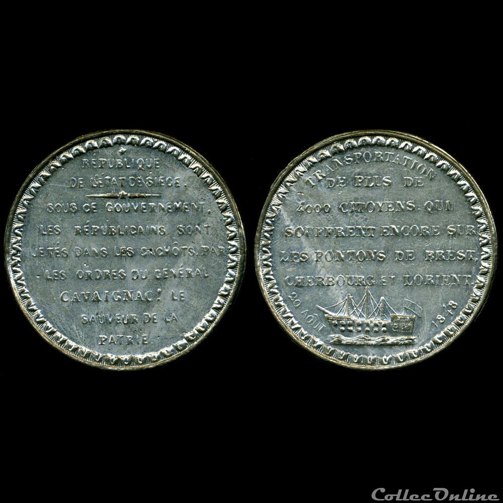 medaille france revolution consequences des journees de juin repression transportation reaction
