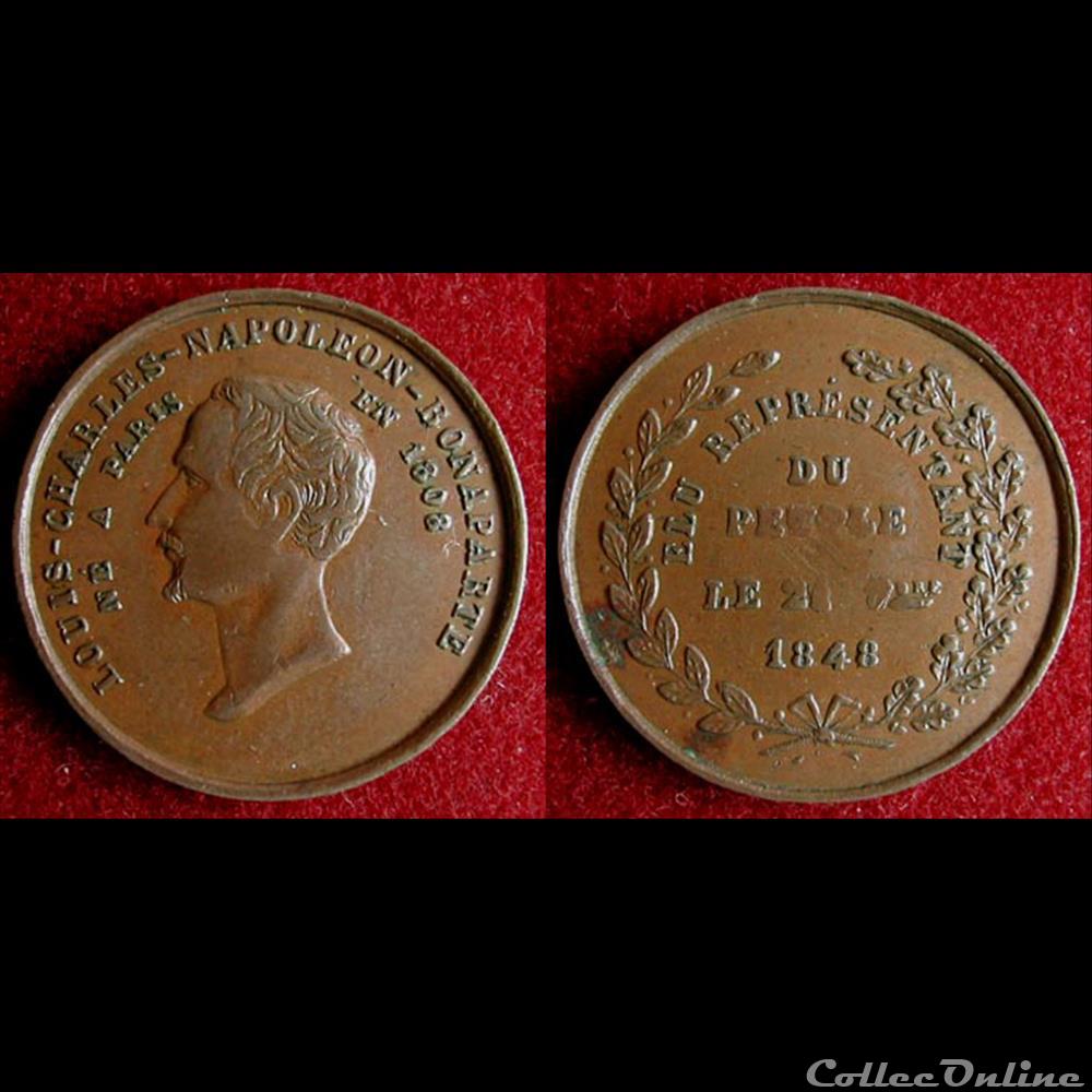 21 Septembre 1848 - Elections du département de la Seine medaille france revolution 21 septembre 1848 elections du departement de la seine