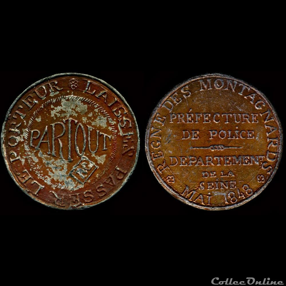 france revolution 1848 medailles des clubs et societes