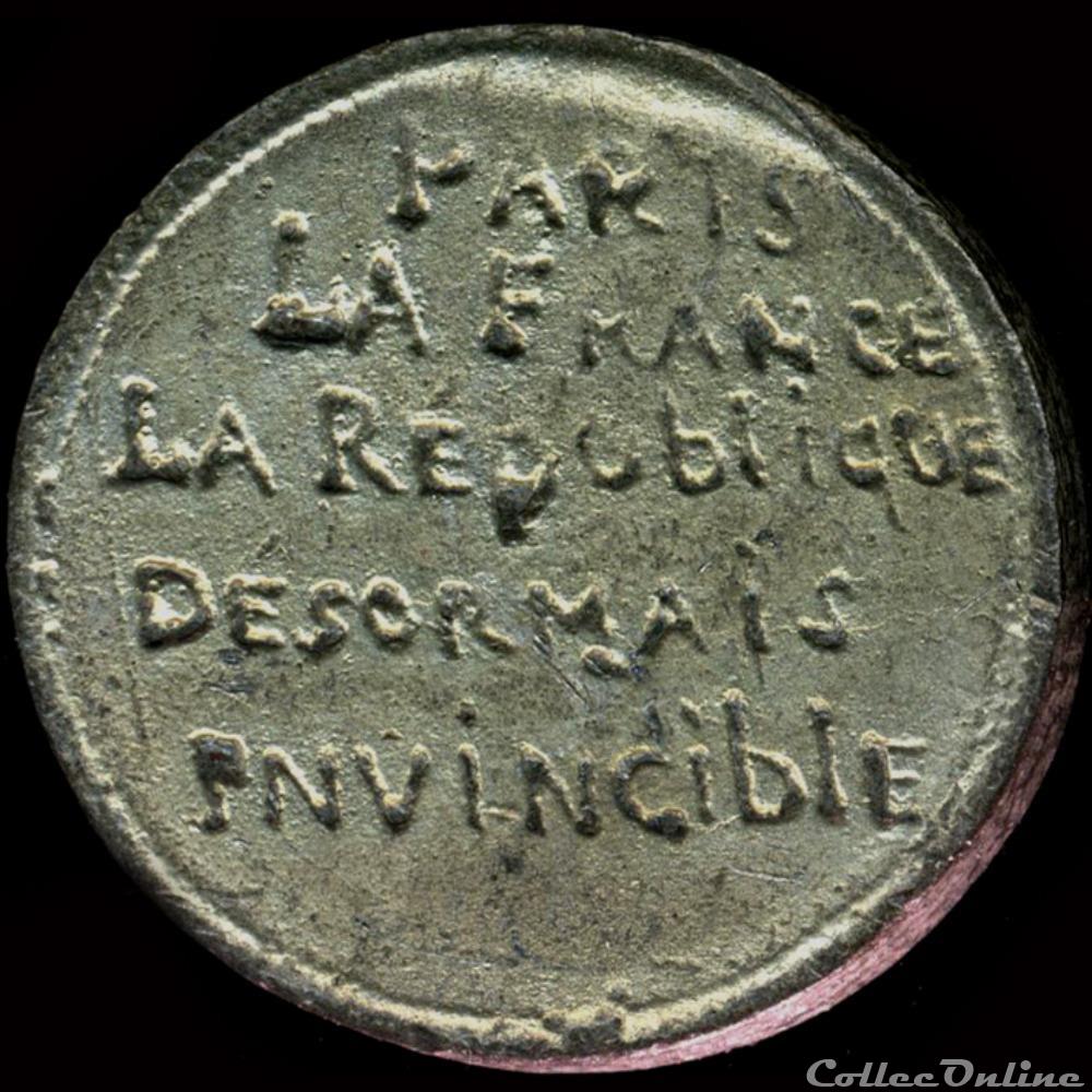 "Journées de Juin 1848" - Le Général Cavaignac, chef du Pouvoir Excécutif 3 medaille france revolution journees de juin 1848 le general cavaignac chef du pouvoir excecutif